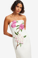 Rayna Appliqué Floral Maxi Dress - Floral Pear Print Dress Maxi