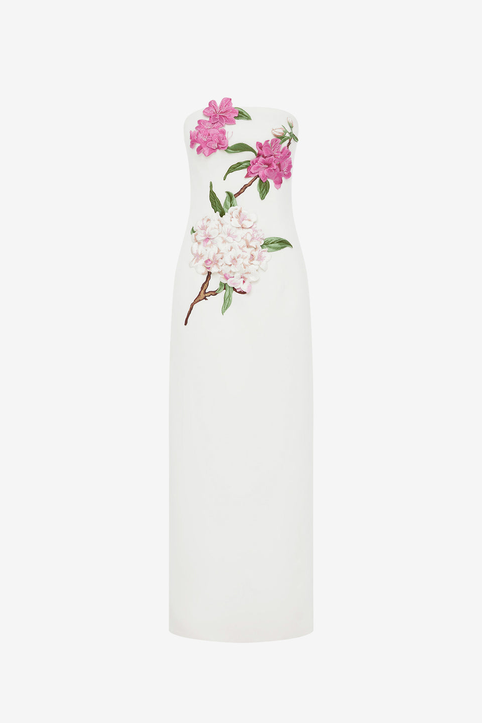 Exclusive LEO LIN Rayna Appliqué Floral Maxi Dress - Floral Pear Print