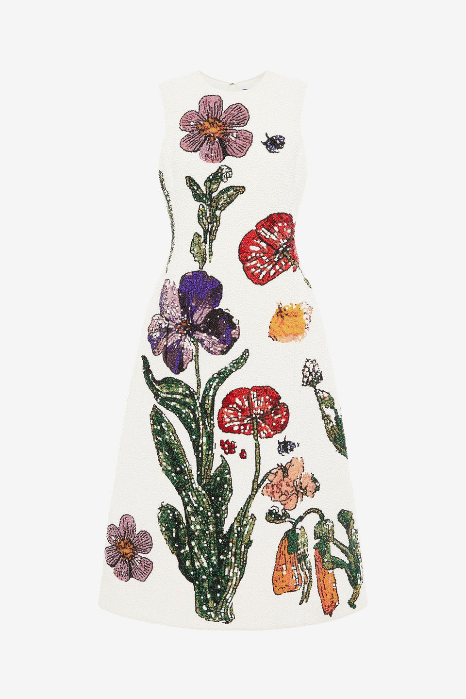 Exclusive LEO LIN Cleo Beaded Midi Dress - Wildflowers