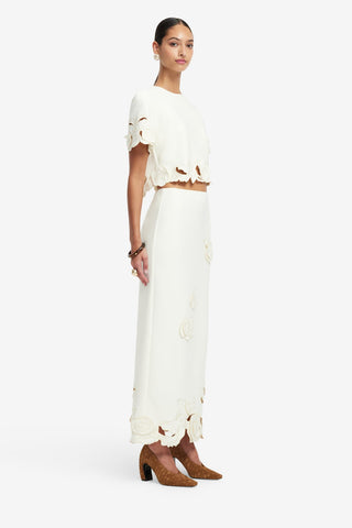 Exclusive LEO LIN Indie Sleeve Top - Vanilla