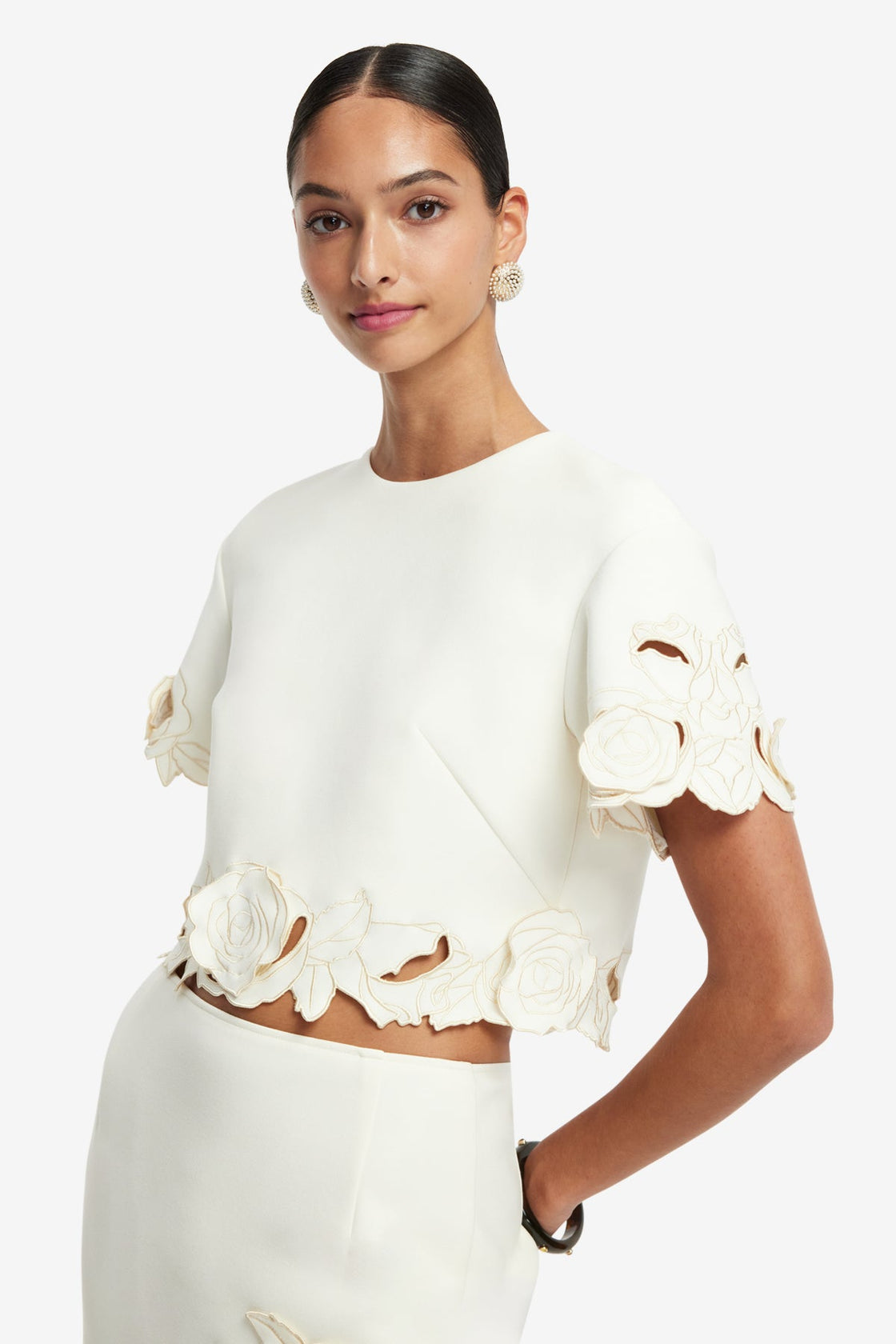 Exclusive LEO LIN Indie Sleeve Top - Vanilla