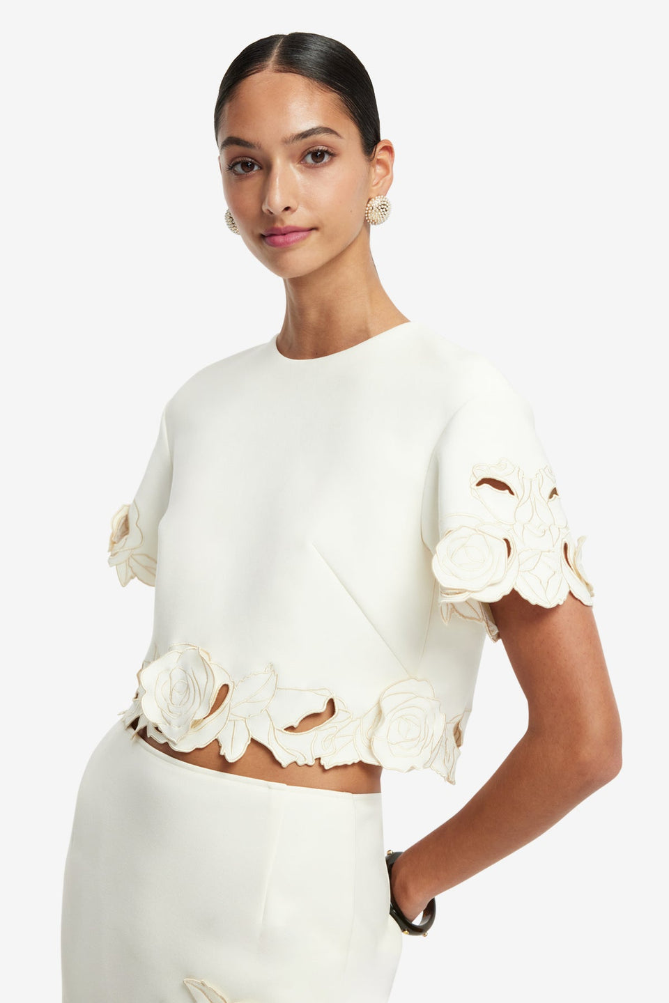 Exclusive LEO LIN Indie Sleeve Top - Vanilla