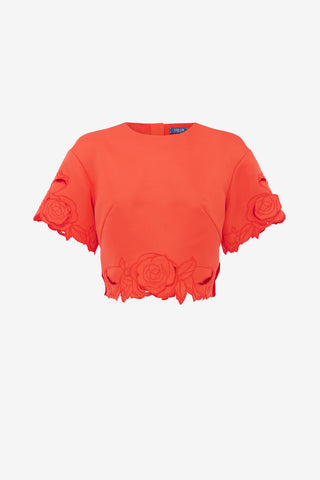Exclusive LEO LIN Indie Sleeve Top - Saffron