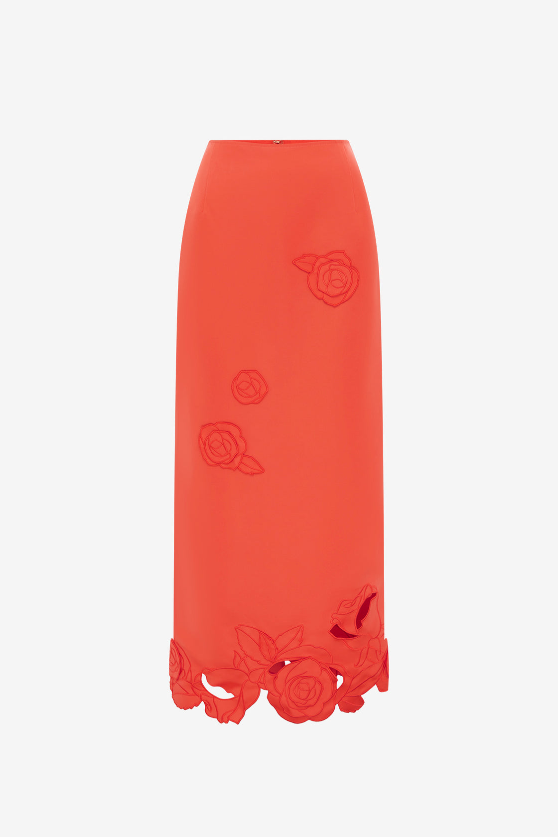 Exclusive LEO LIN Kyra Applique Maxi Skirt - Saffron