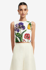 Iris Beaded Top - Wildflowers Tops
