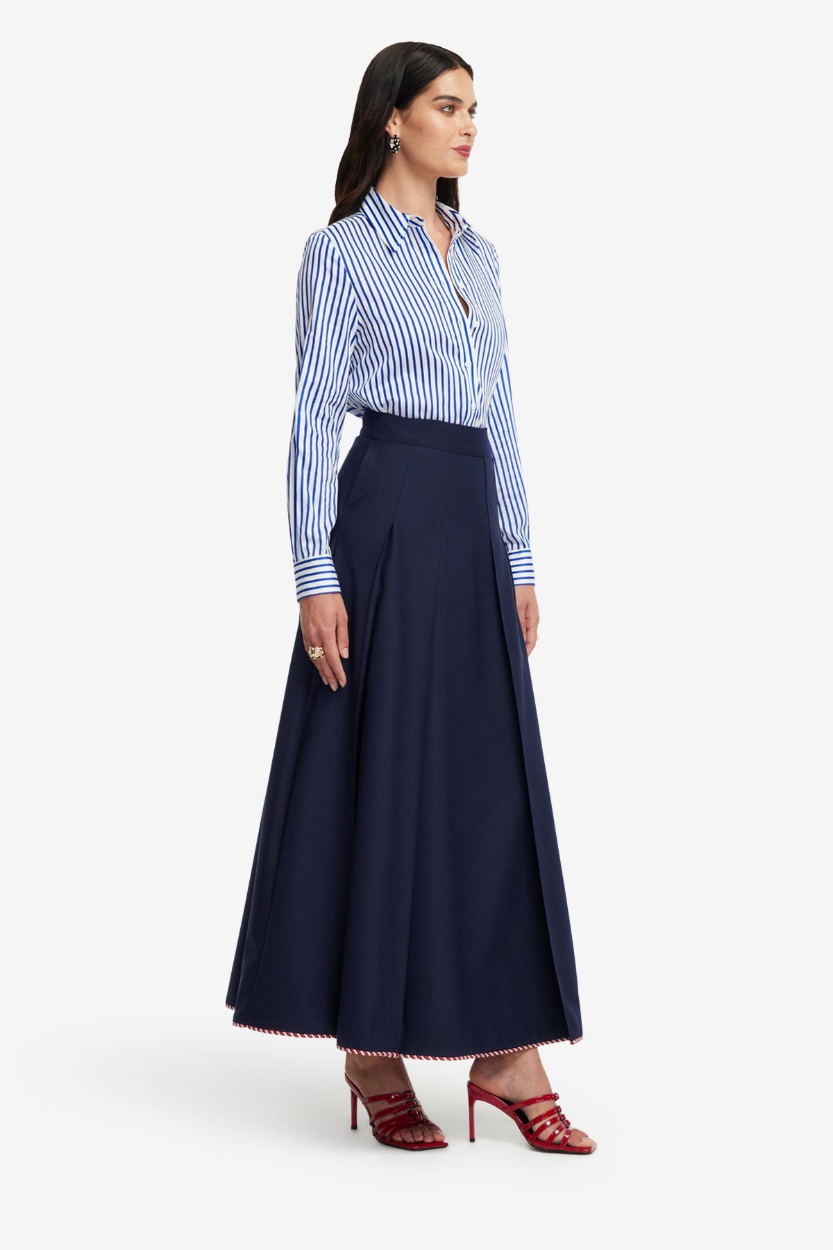 Joslin Maxi Skirt - Indigo – LEO LIN