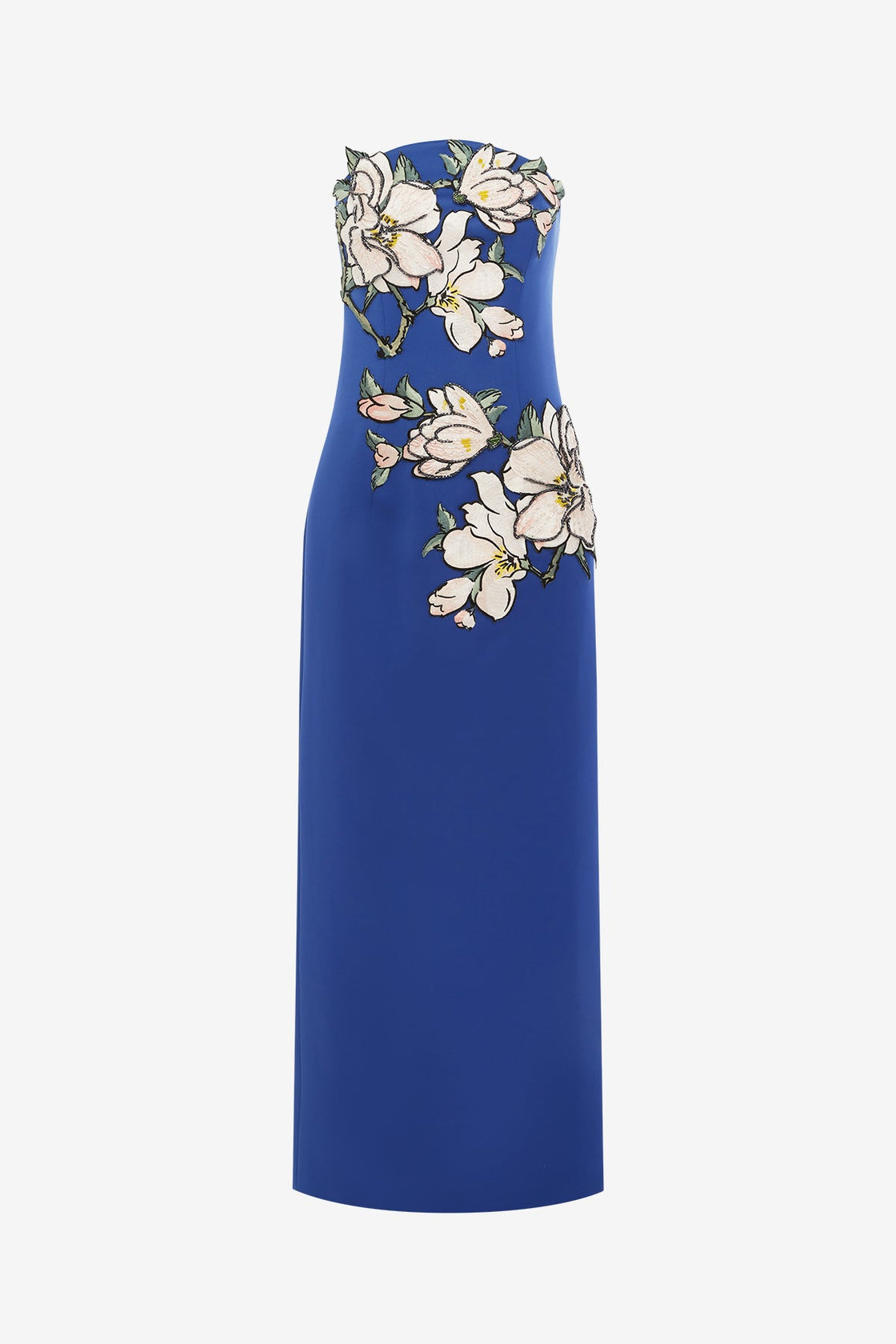 LEO LIN - Ava Appliqu Floral Bustier Maxi Dress - Midnight LEO LIN - Ava Appliqu Floral Bustier Maxi Dress - Midnight