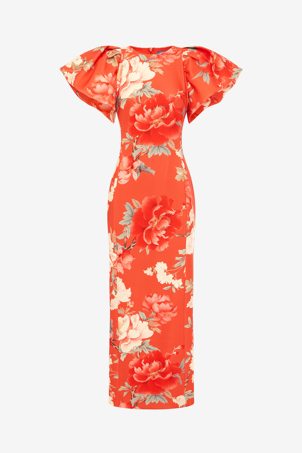 Lucinda Maxi Dress - Saffron Peony Print LEO LIN Lucinda Maxi Dress - Saffron Peony Print LEO LIN
