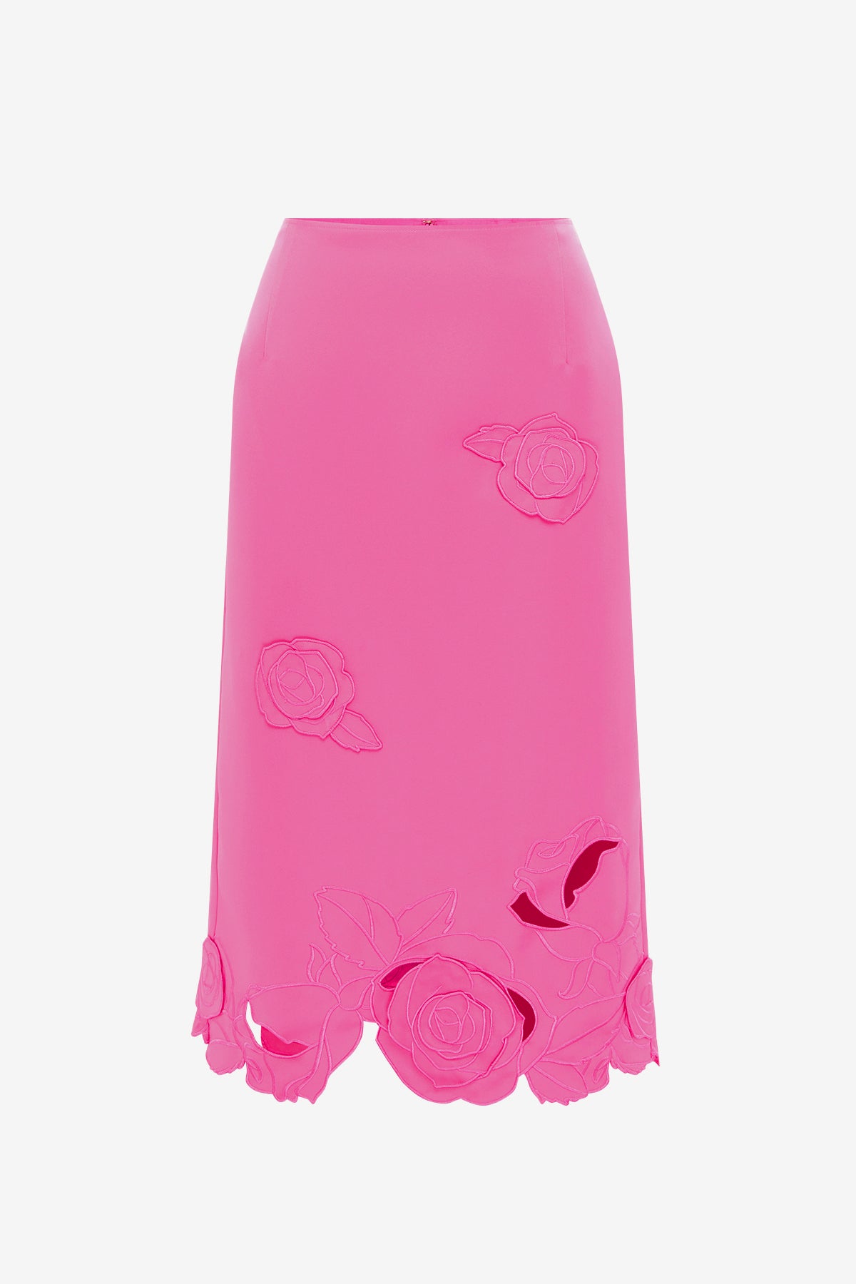 Carly Appliqué Midi Skirt - Pink – LEO LIN
