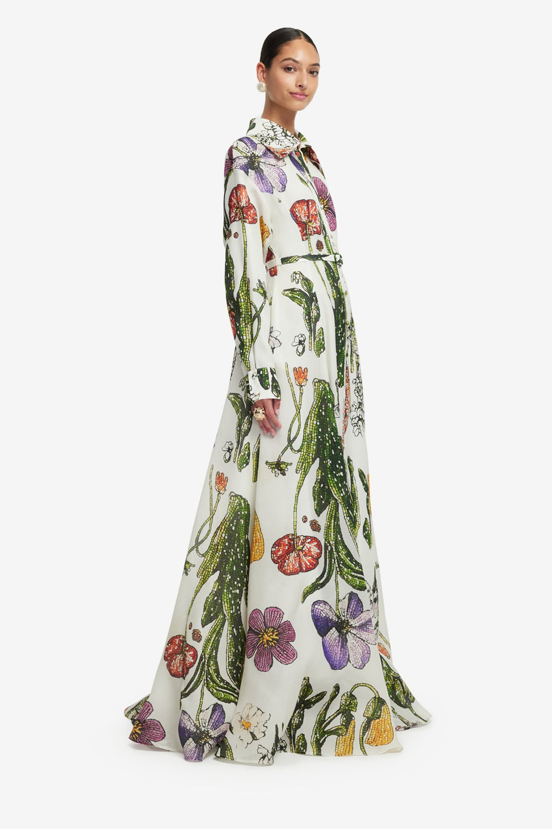 Exclusive LEO LIN Josephine Silk Gown - Wildflowers