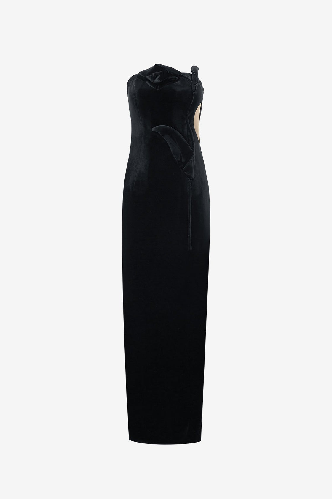 Exclusive LEO LIN Marilyn Velvet Gown - Ebony