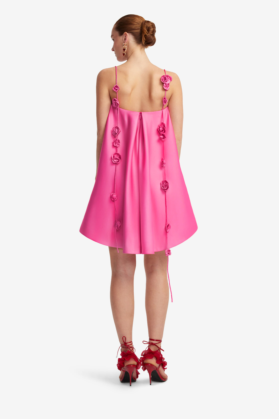Exclusive LEO LIN Fiona Rose Mini Dress - Pink