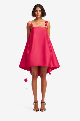 Exclusive LEO LIN Fiona Rose Mini Dress - Scarlet