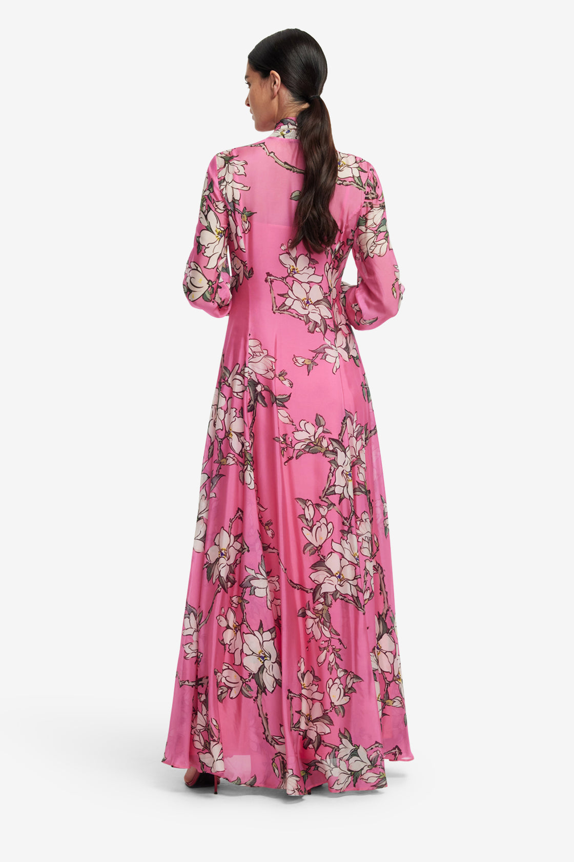 LEO LIN - Lilith Tie Neck Maxi Dress