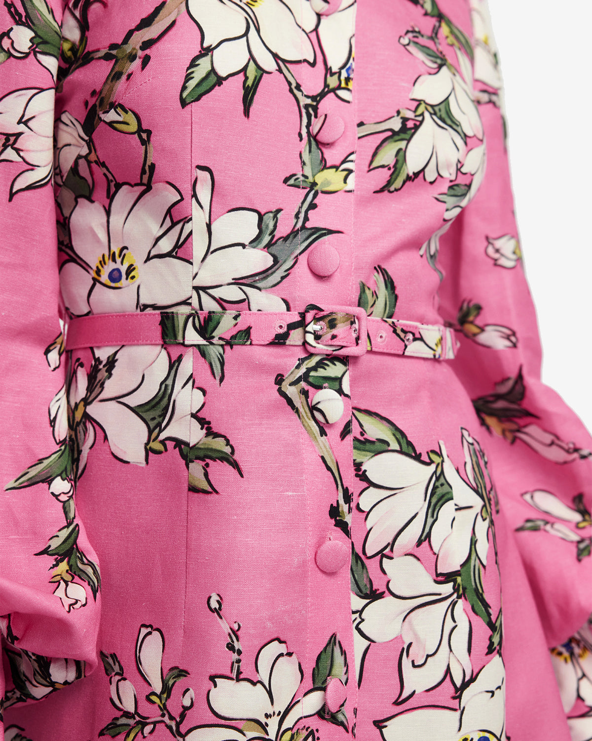 leo lin pink mini dress LEO LIN - Aliza Long Sleeve Petal Mini Dress