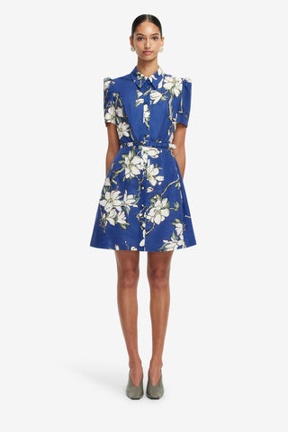 Exclusive LEO LIN Bronte Mini Dress - Midnight Magnolia Print