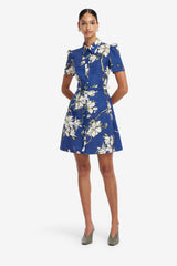 Bronte Mini Dress - Midnight Magnolia Print Dress Mini