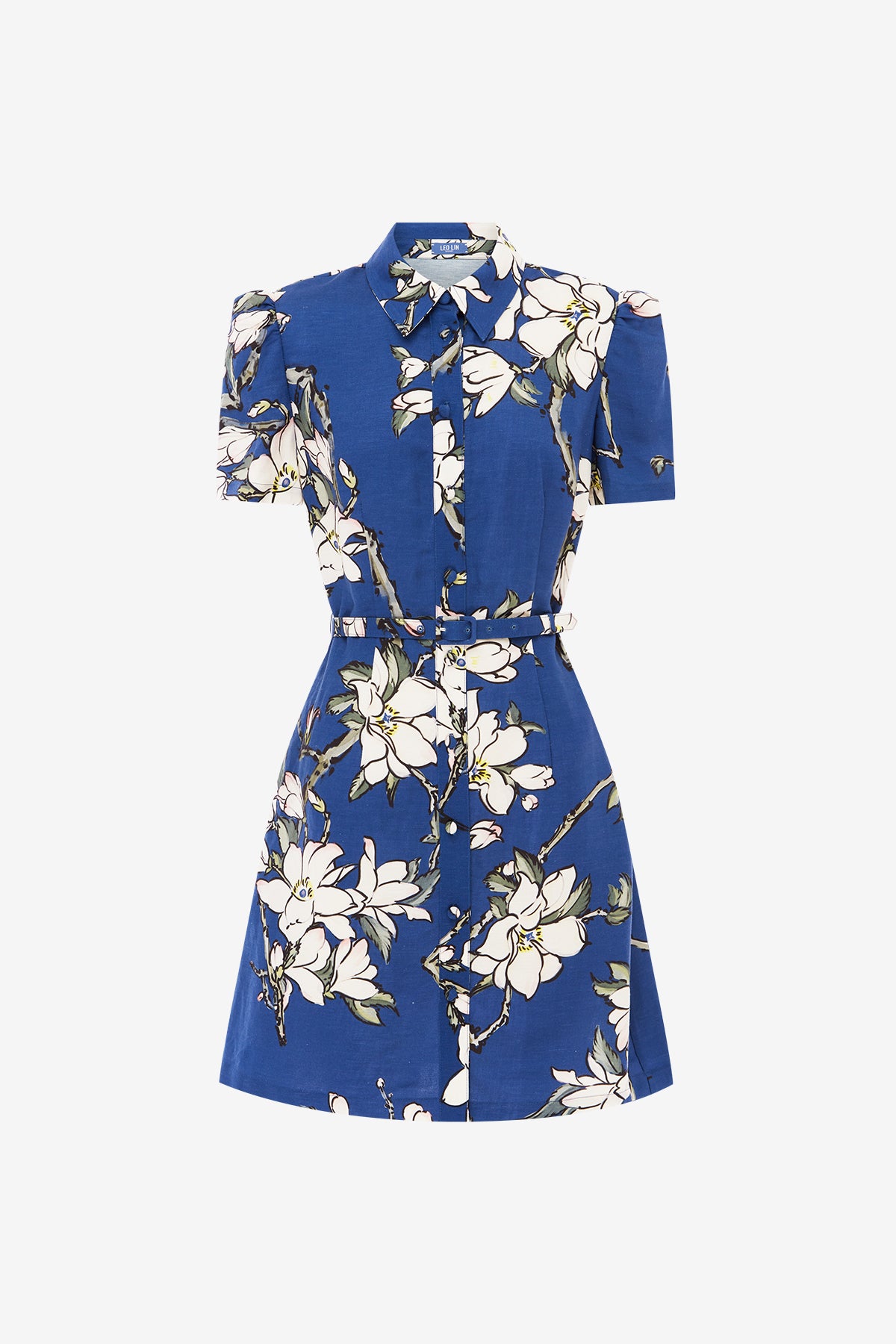 Bronte Mini Dress - Midnight Magnolia Print – LEO LIN