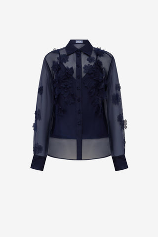 Cassia Petal Shirt - Midnight Blouse/Shirts