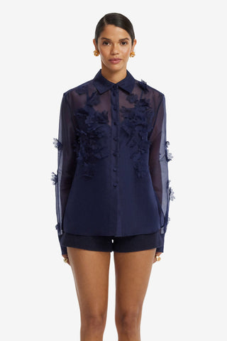 Cassia Petal Shirt - Midnight Blouse/Shirts