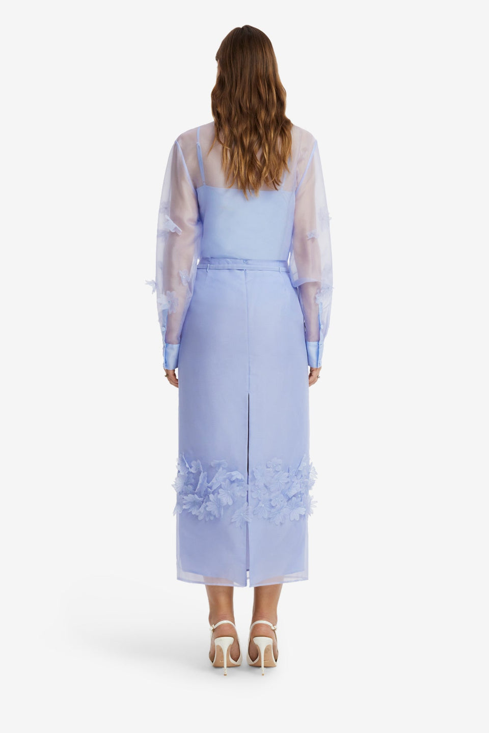 Kyra Petal Maxi Skirt - Periwinkle Skirts