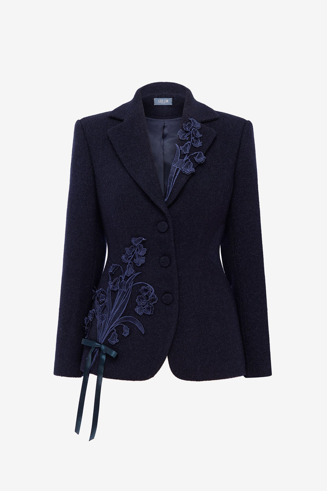 Lisa Applique Tweed Blazer - Midnight Blazer