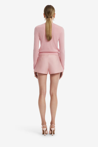 Claire Embellished Knit Cardigan - Rose Tops