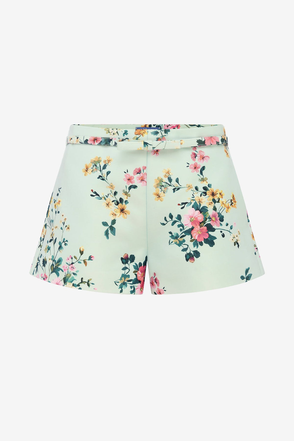 Olivianne Shorts - Posy Print in Mint Shorts