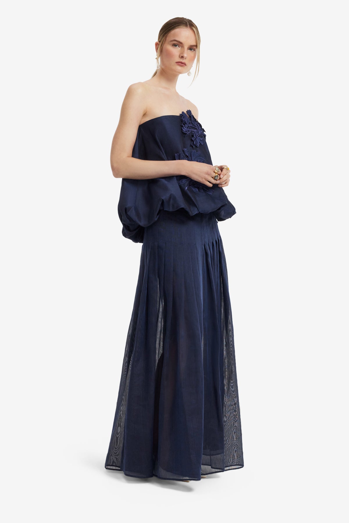Juno Pleated Pants - Midnight – LEO LIN