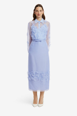 Kyra Petal Maxi Skirt - Periwinkle Skirts