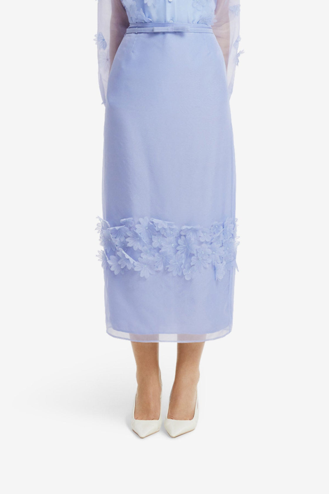 Kyra Petal Maxi Skirt - Periwinkle Skirts