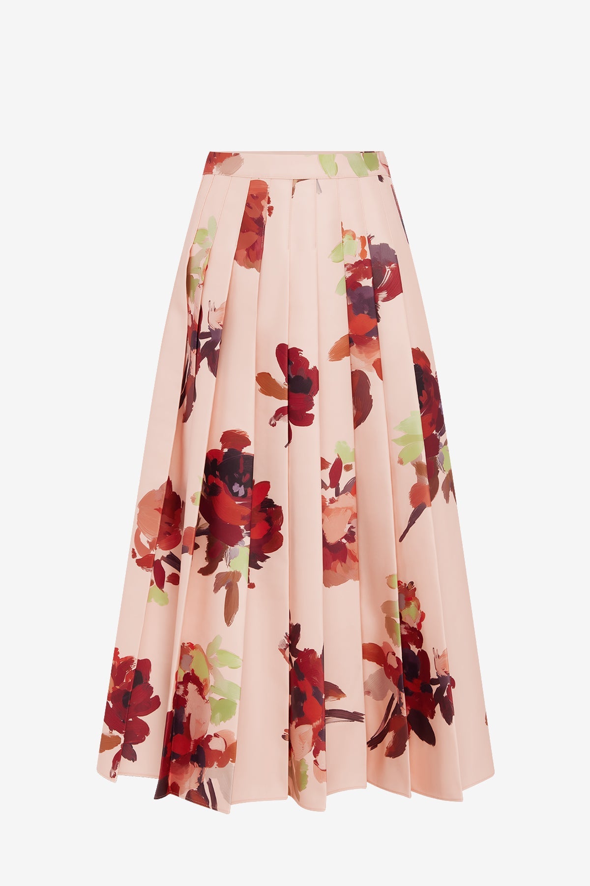 June Pleated Maxi Skirt - Reverie Print in Nectar – LEO LIN