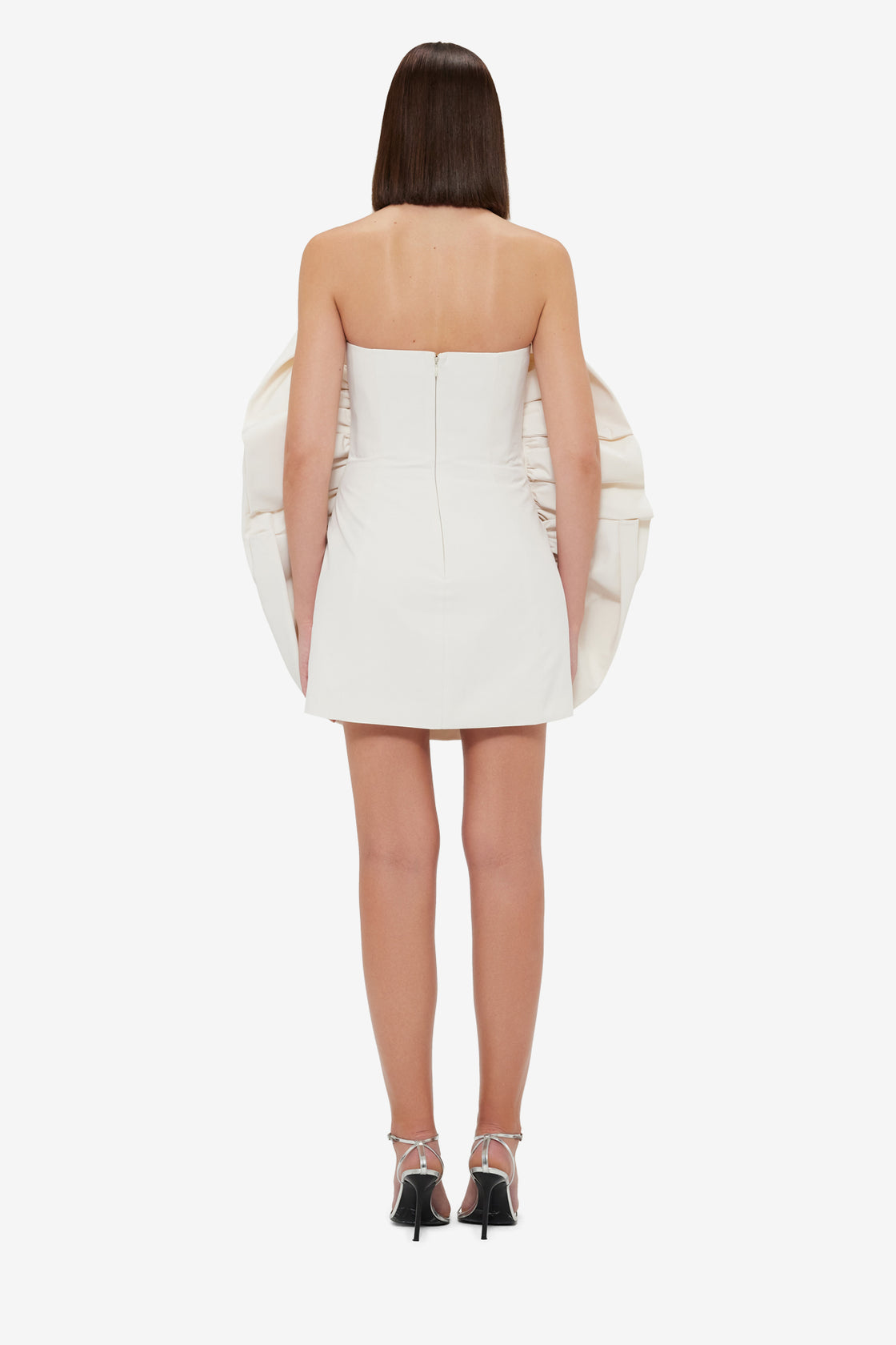 Exclusive Leo Lin Bloom Rose Mini Dress - Vanilla