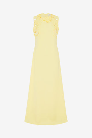Exclusive LEO LIN Solene Appliqué Maxi Dress - Sorbet Yellow