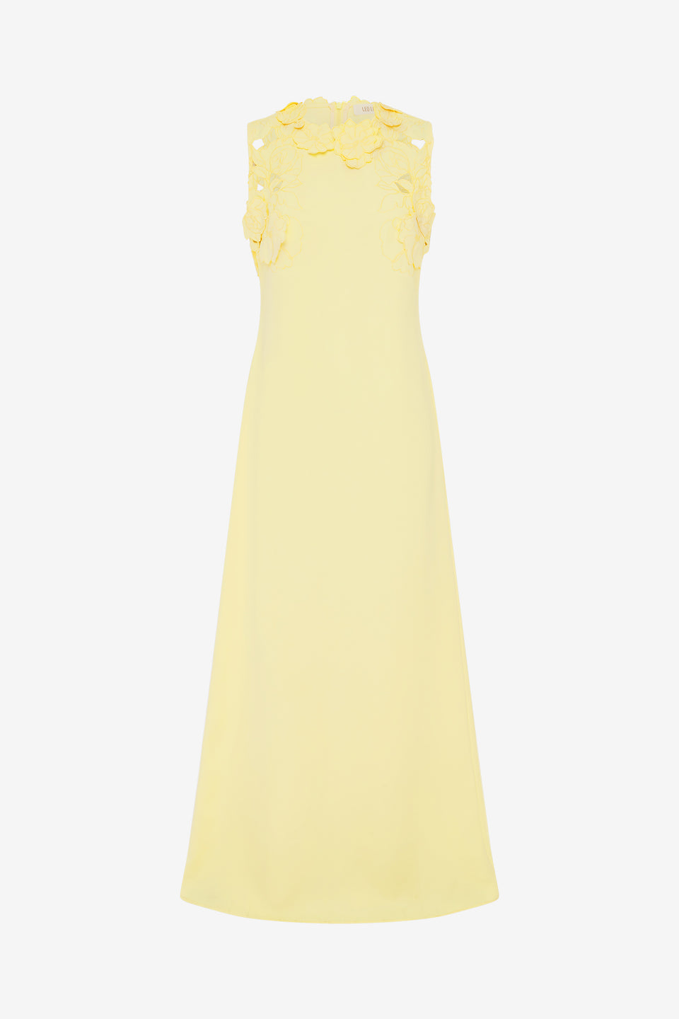 Exclusive LEO LIN Solene Appliqué Maxi Dress - Sorbet Yellow