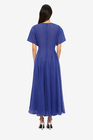 Exclusive LEO LIN Desiree Embellished Midi Dress - Sapphire