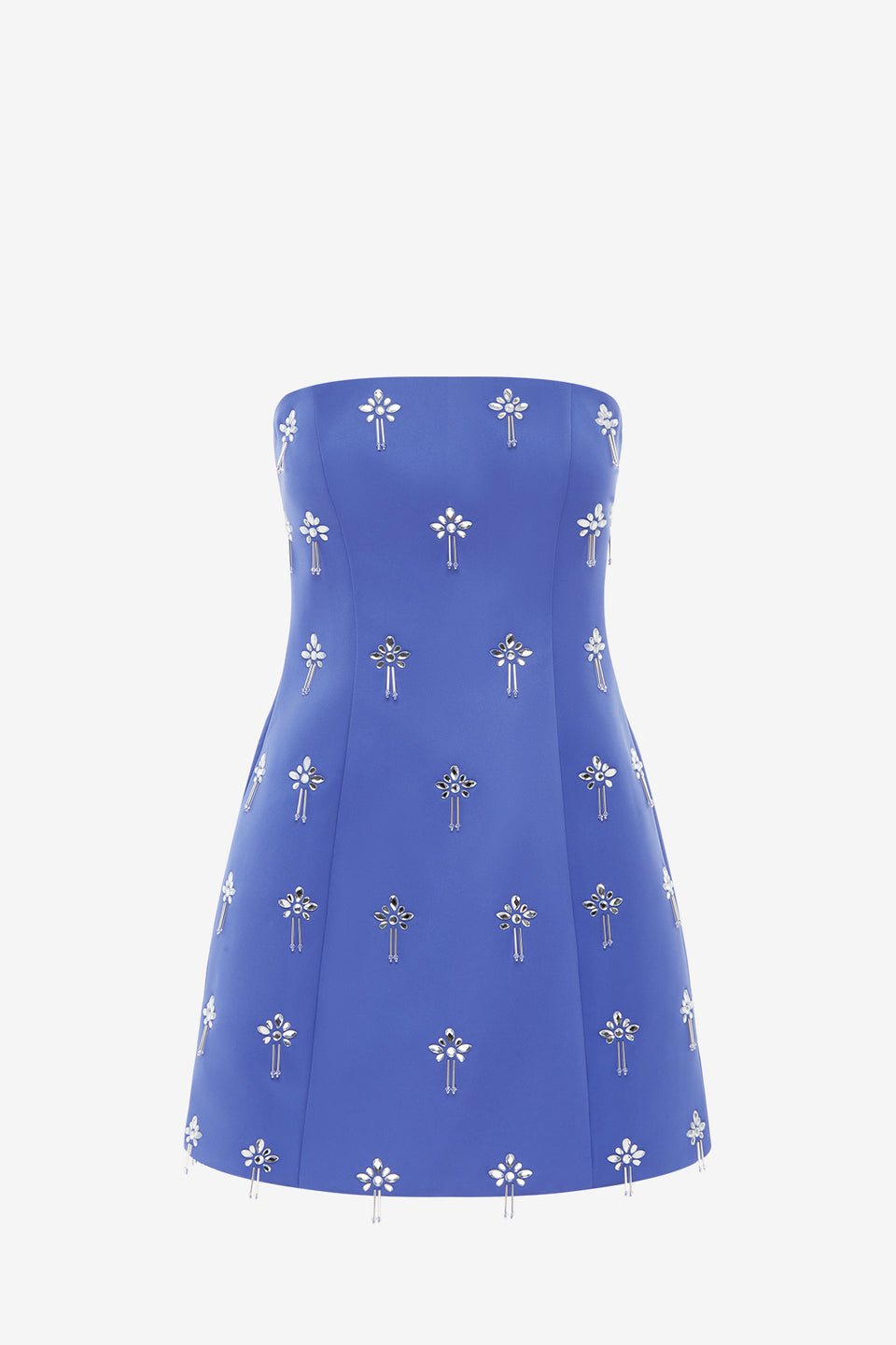 Exclusive LEO LIN Roselle Embellished Bustier Mini Dress - Sapphire