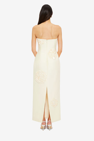 Exclusive LEO LIN Rayna Embellished Bustier Maxi Dress - Cream