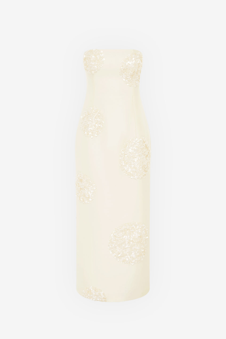 Exclusive LEO LIN Rayna Embellished Bustier Maxi Dress - Cream
