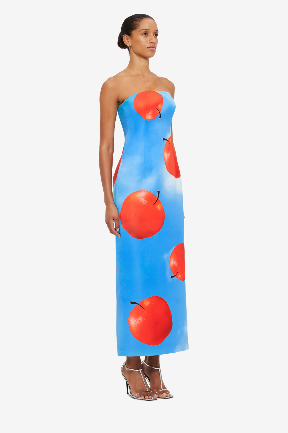 Exclusive LEO LIN Rayna Printed Bustier Maxi Dress - Apple