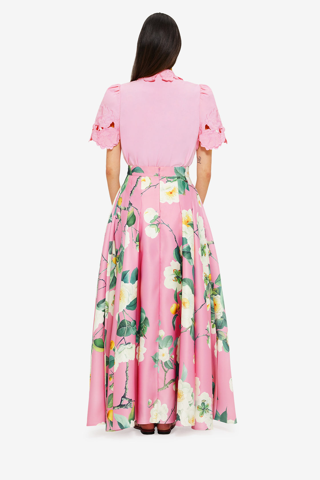 Exclusive LEO LIN Reinette Skirt - Camelia Print