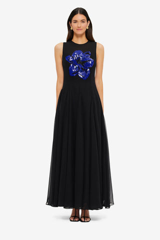 Exclusive LEO LIN Linnea Embellished Maxi Dress - Ebony