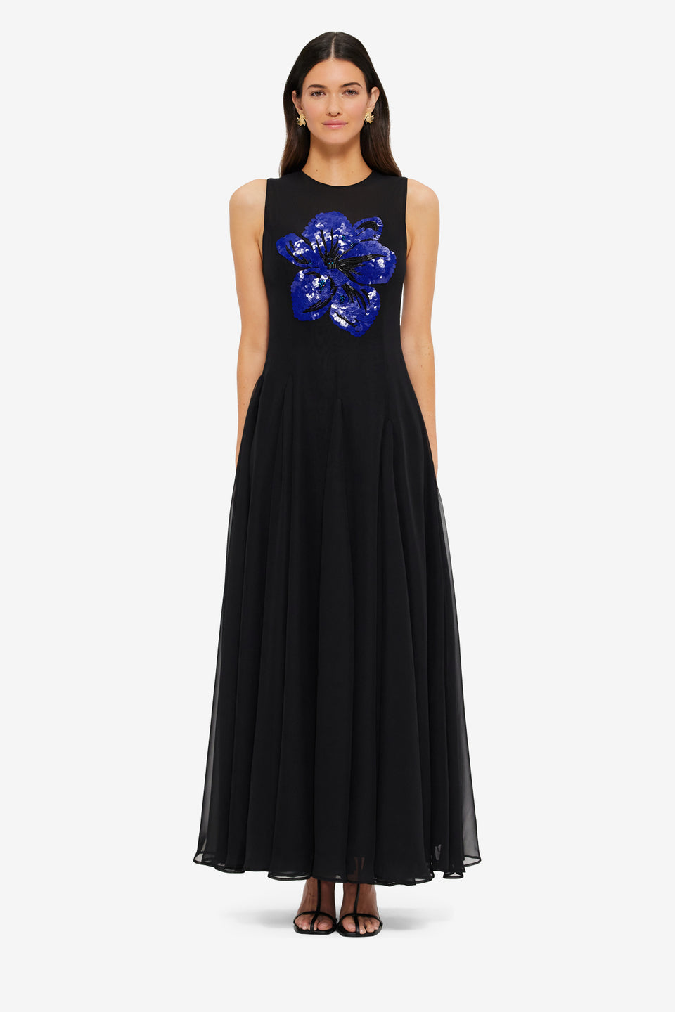 Exclusive LEO LIN Linnea Embellished Maxi Dress - Ebony