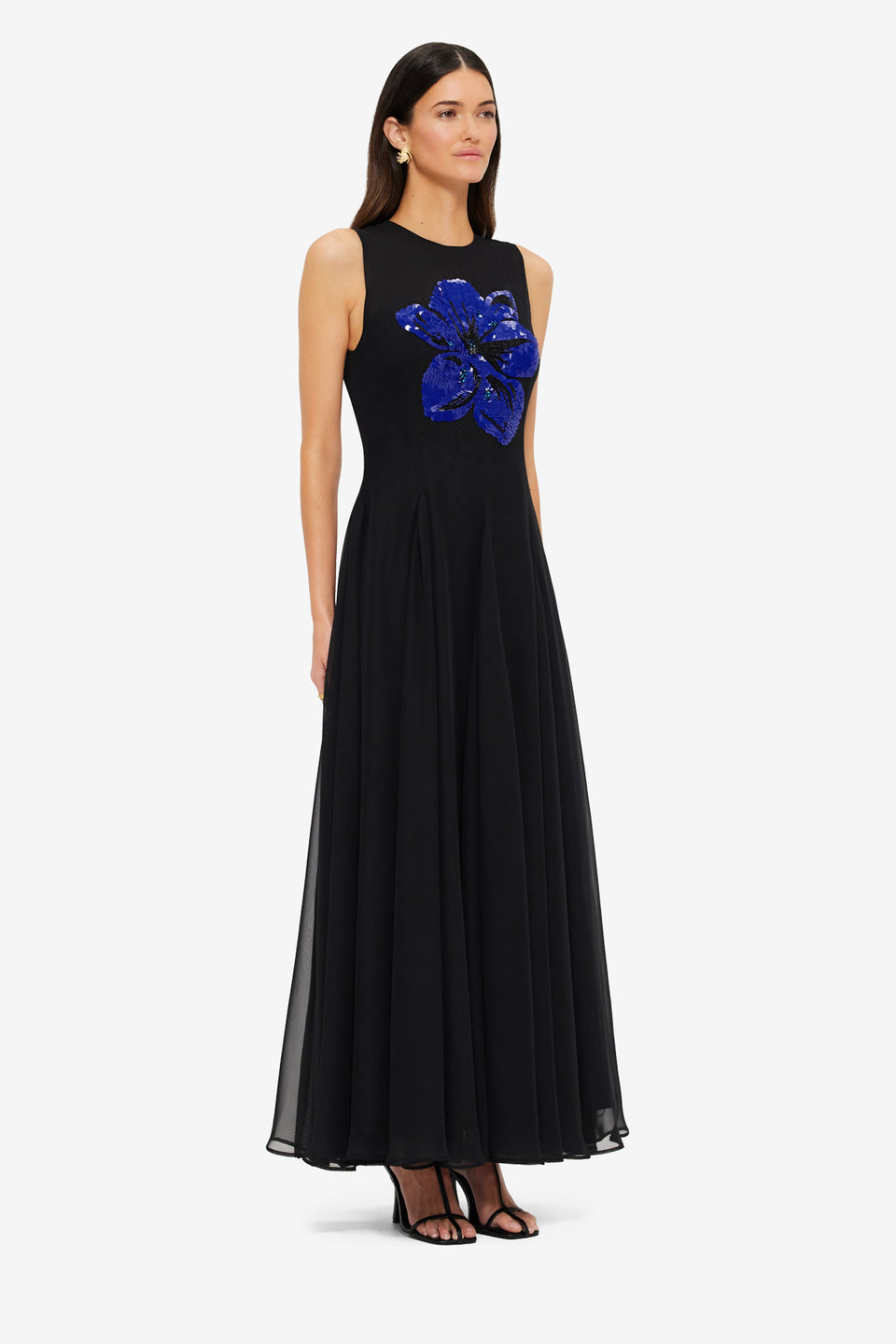 Exclusive LEO LIN Linnea Embellished Maxi Dress - Ebony