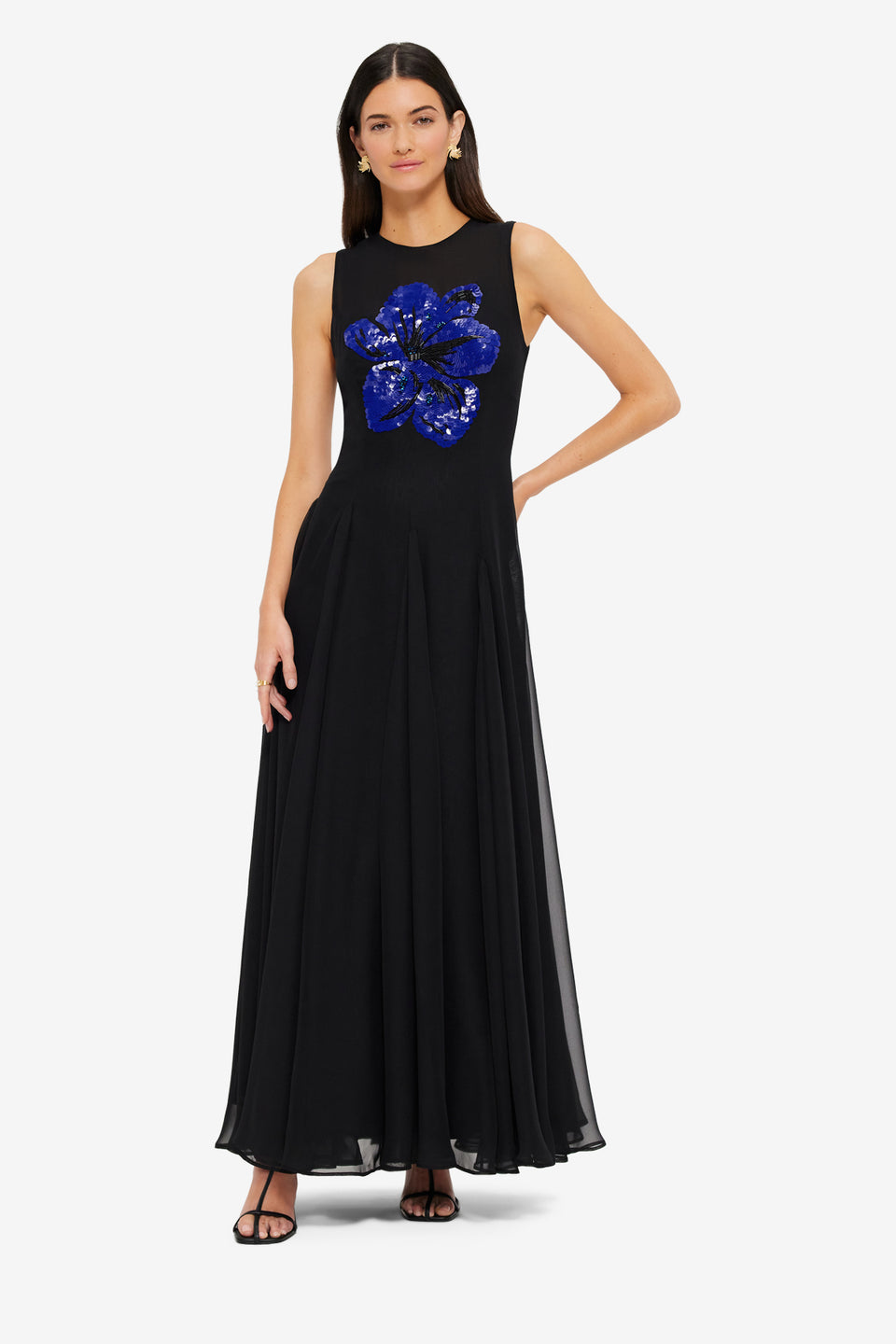 Exclusive LEO LIN Linnea Embellished Maxi Dress - Ebony
