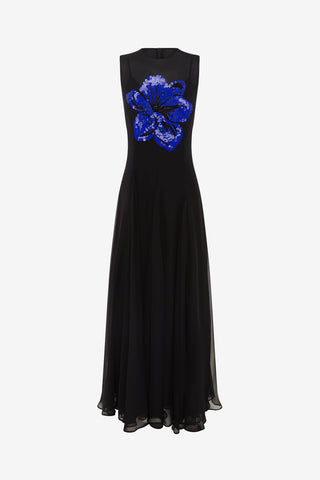 Exclusive LEO LIN Linnea Embellished Maxi Dress - Ebony