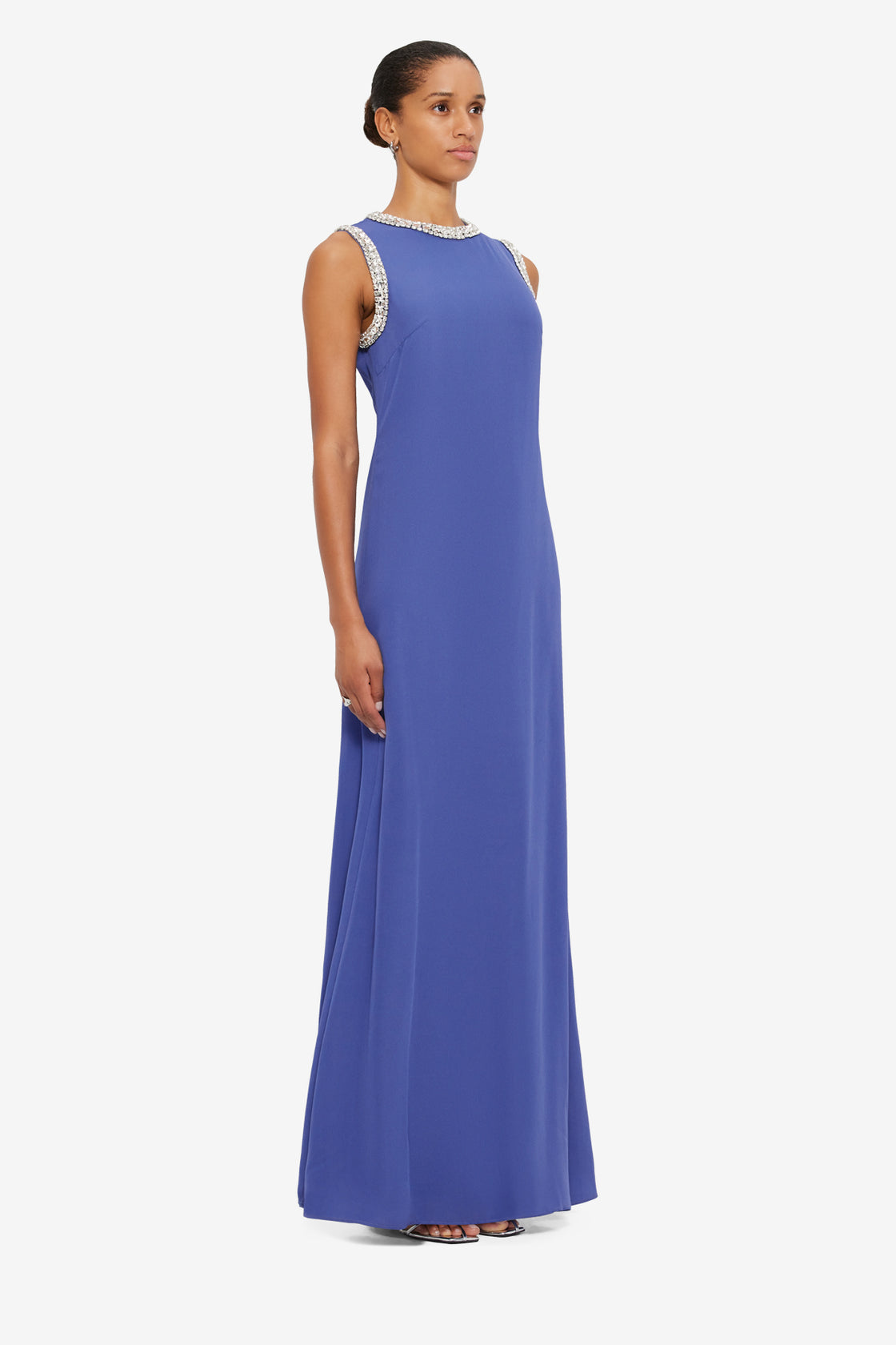 Exclusive LEO LIN Sylvette Embellished Maxi Dress - Sapphire