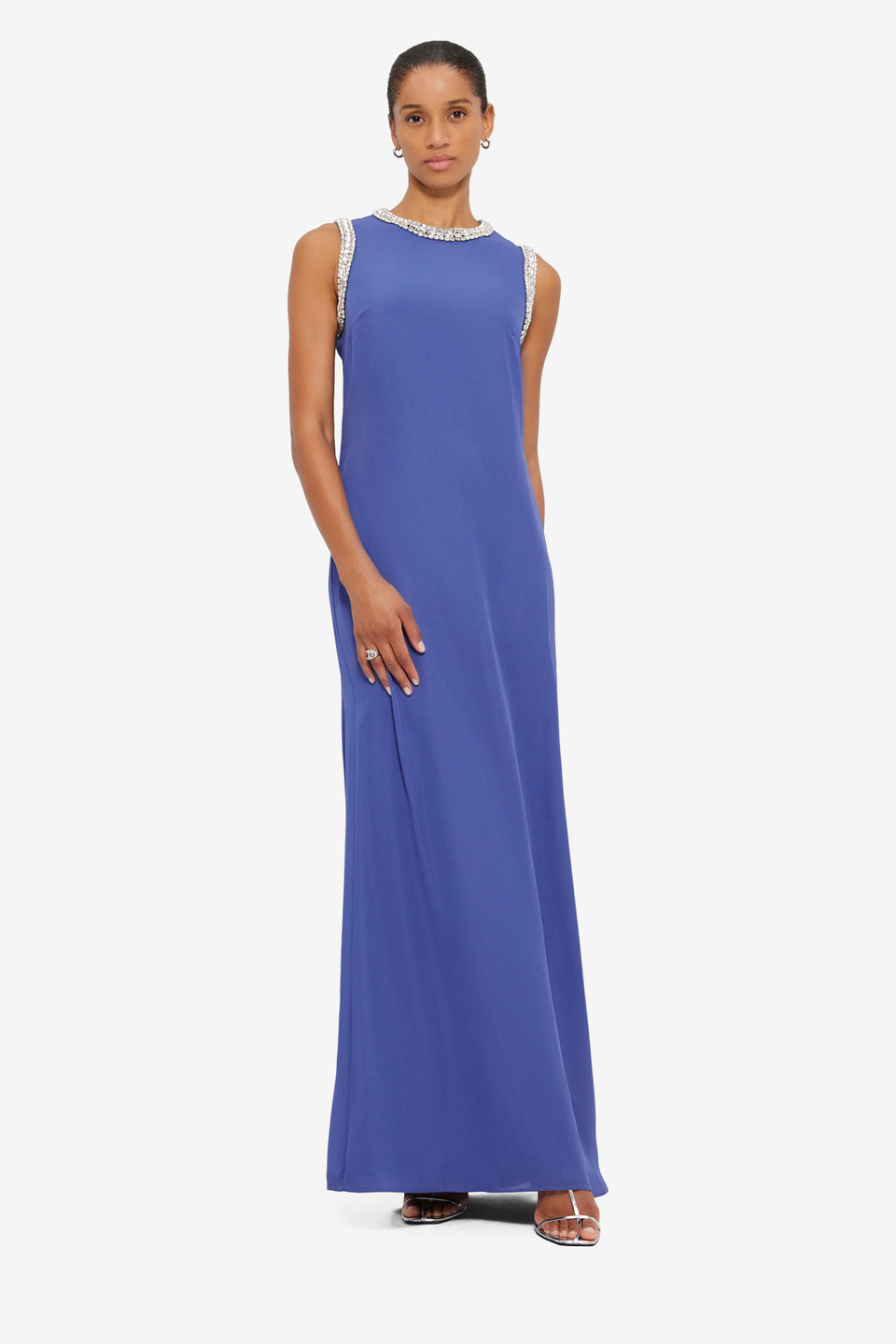 Exclusive LEO LIN Sylvette Embellished Maxi Dress - Sapphire