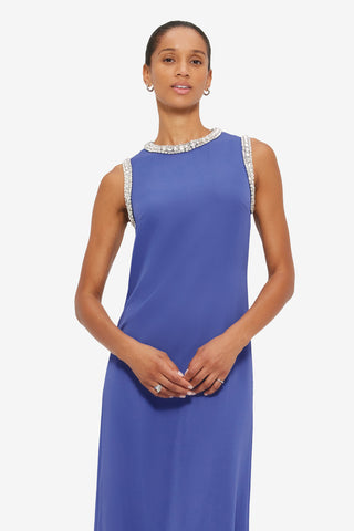 Exclusive LEO LIN Sylvette Embellished Maxi Dress - Sapphire