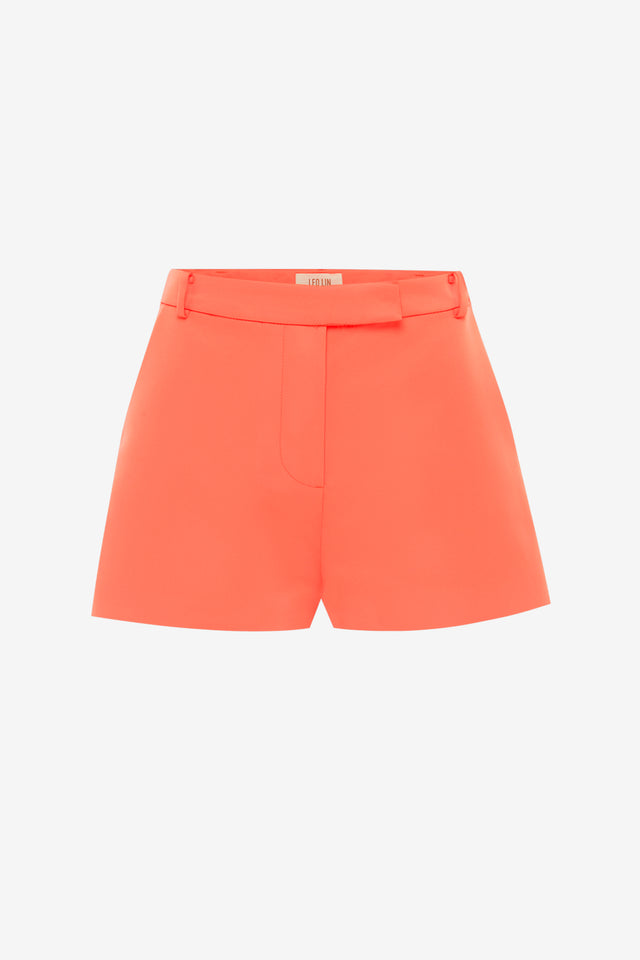 Exclusive LEO LIN Olivette Shorts - Wild Flower in Coral